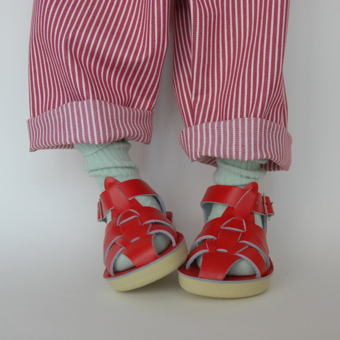 Gavin - bukser - rød og hvid stribet