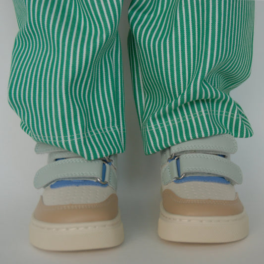 Gavin - bukser - grøn og hvid stribet