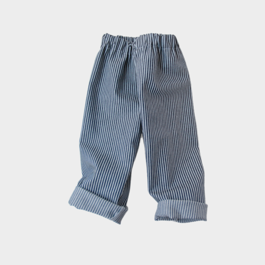 Gavin - bukser - blå og hvid stribet