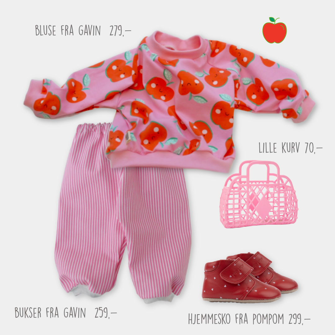 Gavin - baby sweatshirt - æble