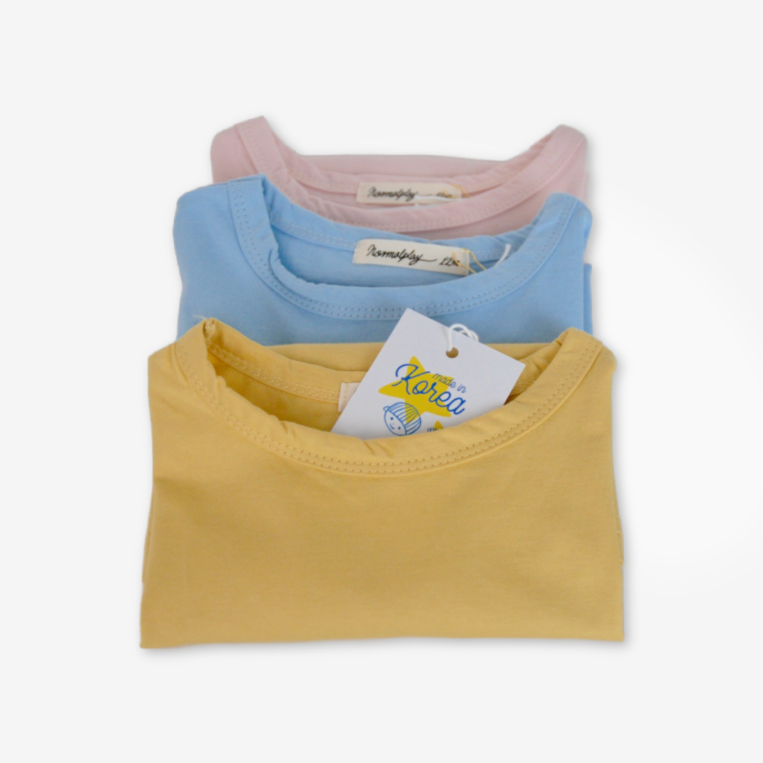 T-shirt med lange ærmer - gul