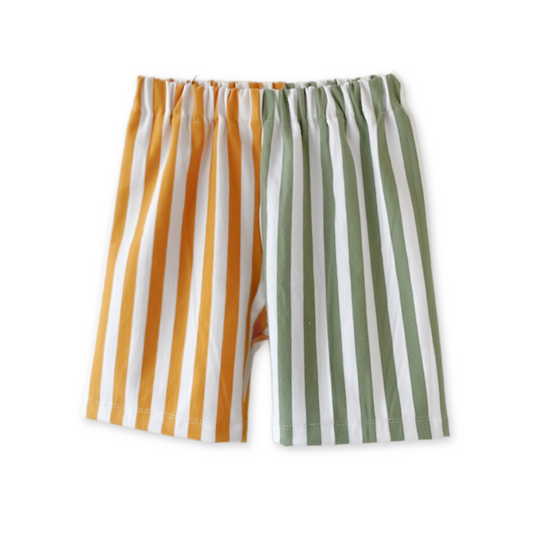 Gavin - shorts - striber gul/grøn