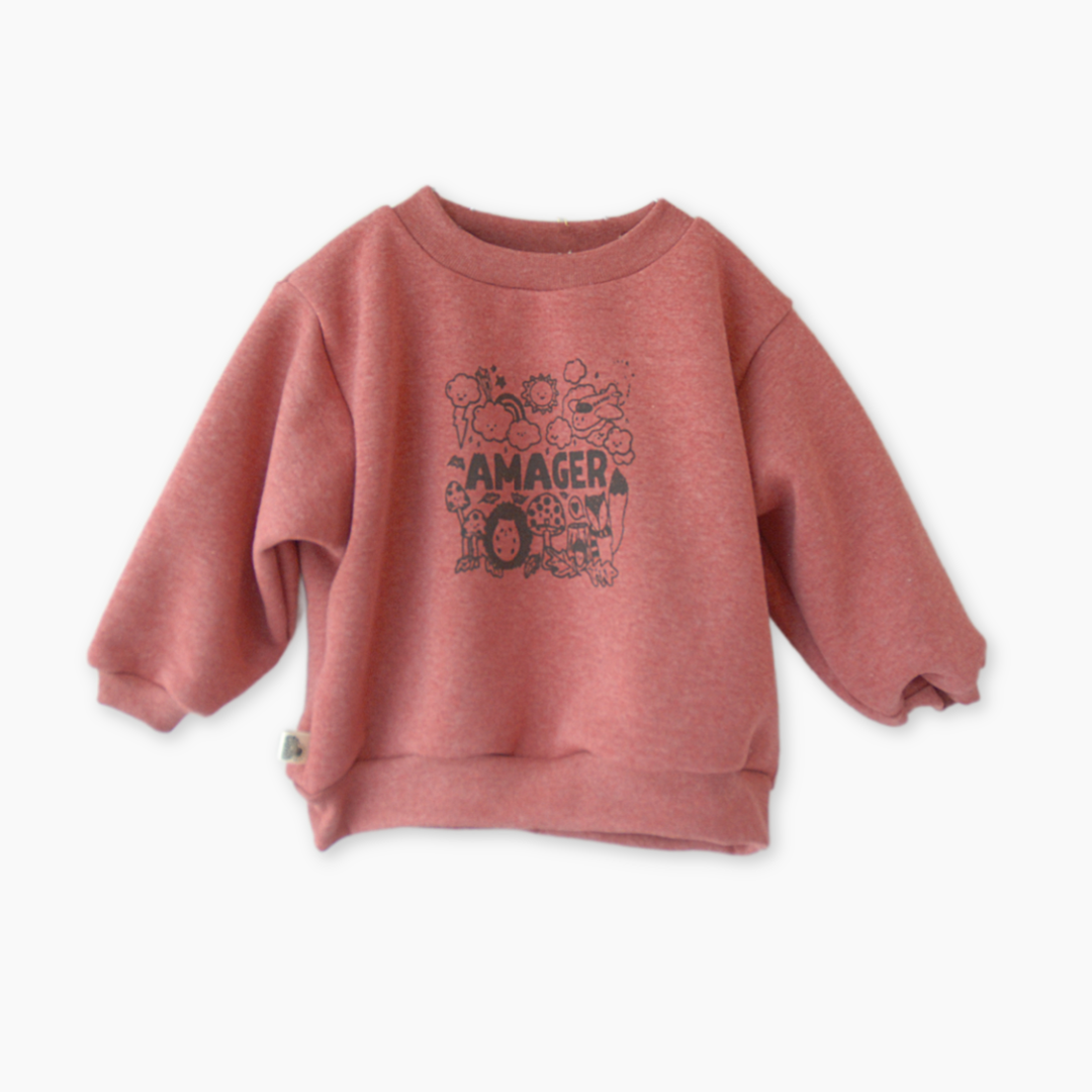 Gavin - Amager sweatshirt - henna melange