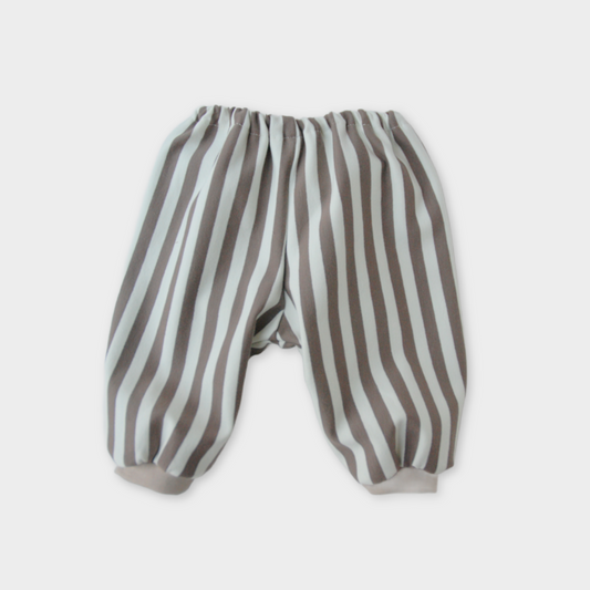 Gavin - bukser - brun/gul stribet