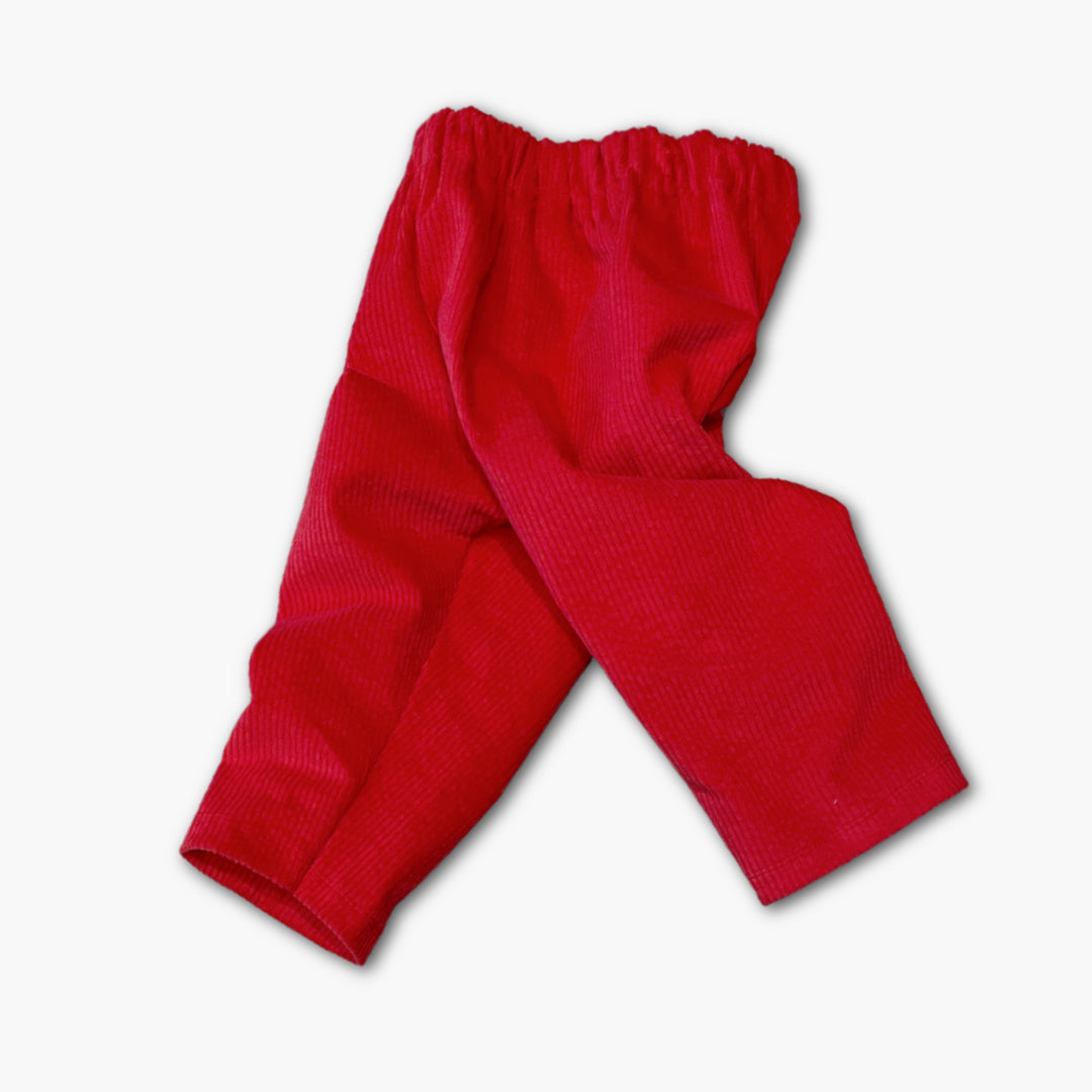 Gavin - fløjlsbukser - rød