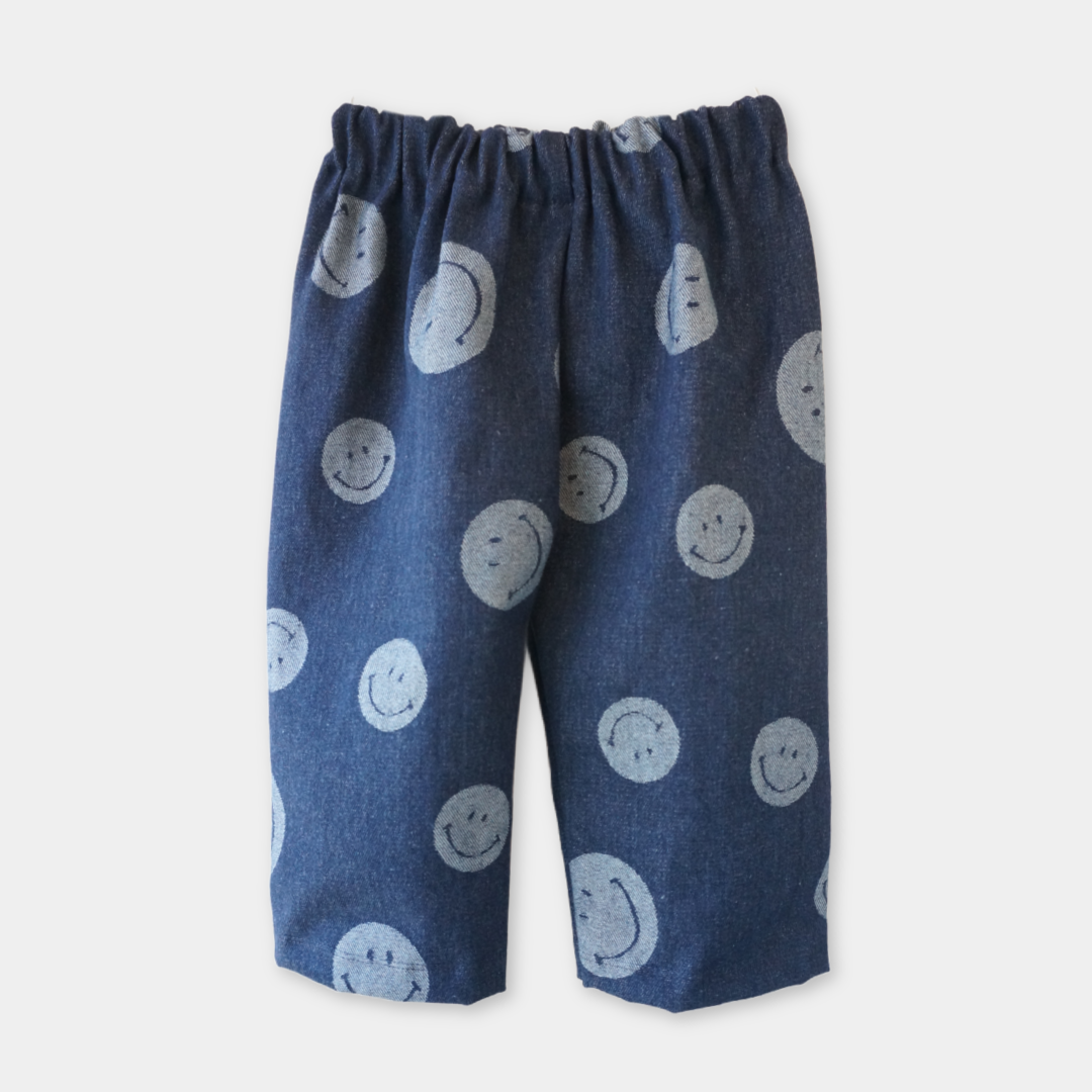 Gavin - bukser - denim med smiley