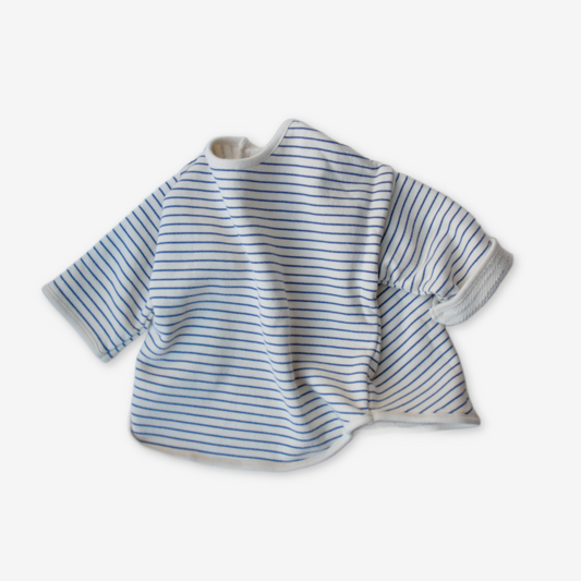 Bluse - blå stribet