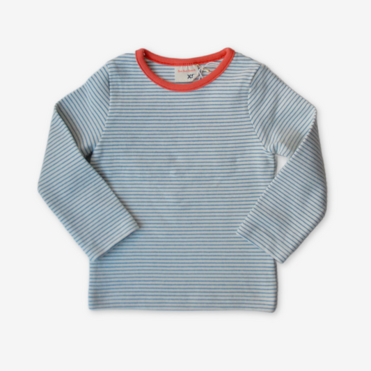 T-shirt med lange ærmer - orange kant