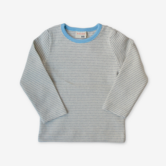 T-shirt med lange ærmer - blå kant