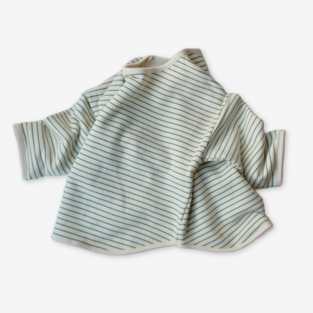 Bluse - grøn stribet