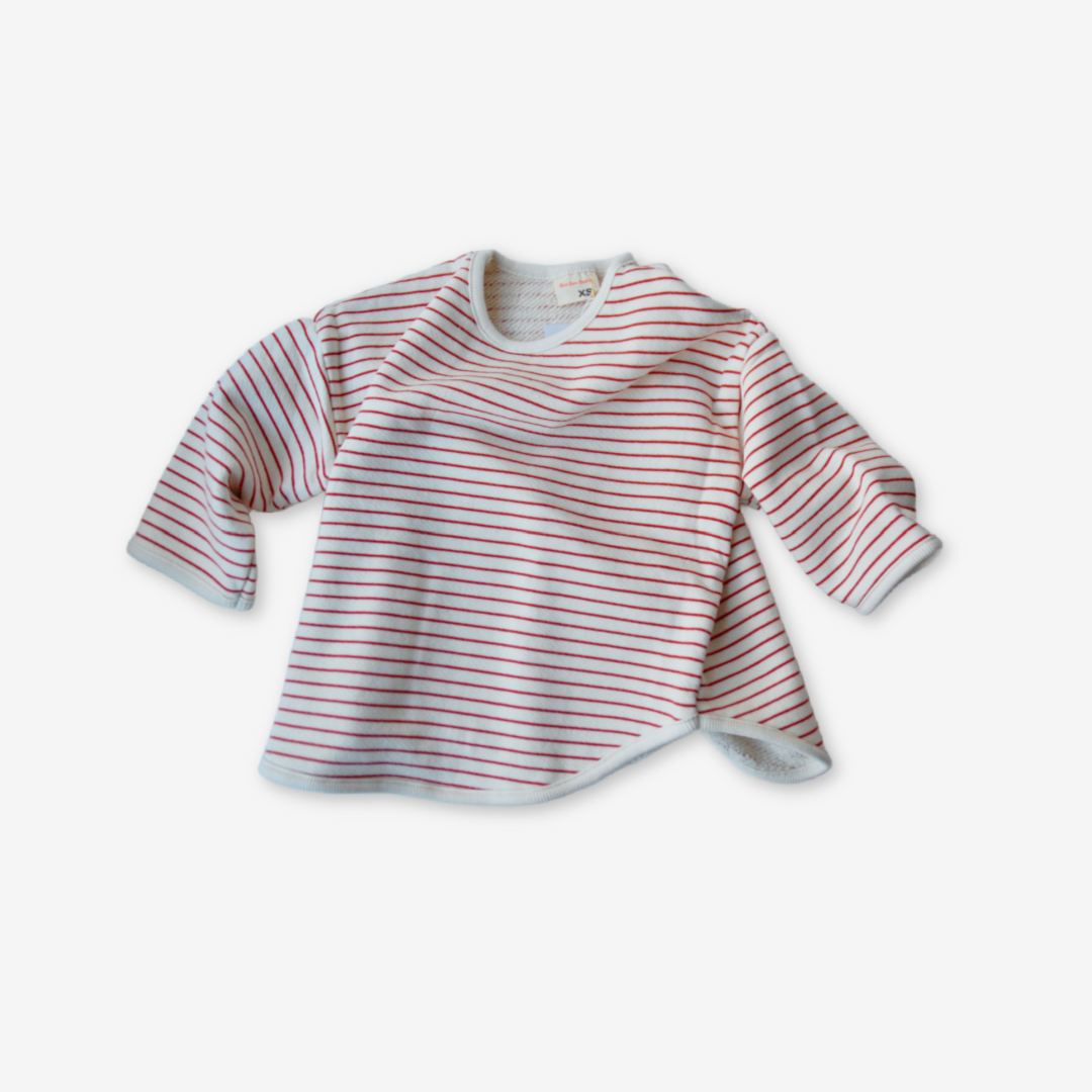 Bluse - rød stribet