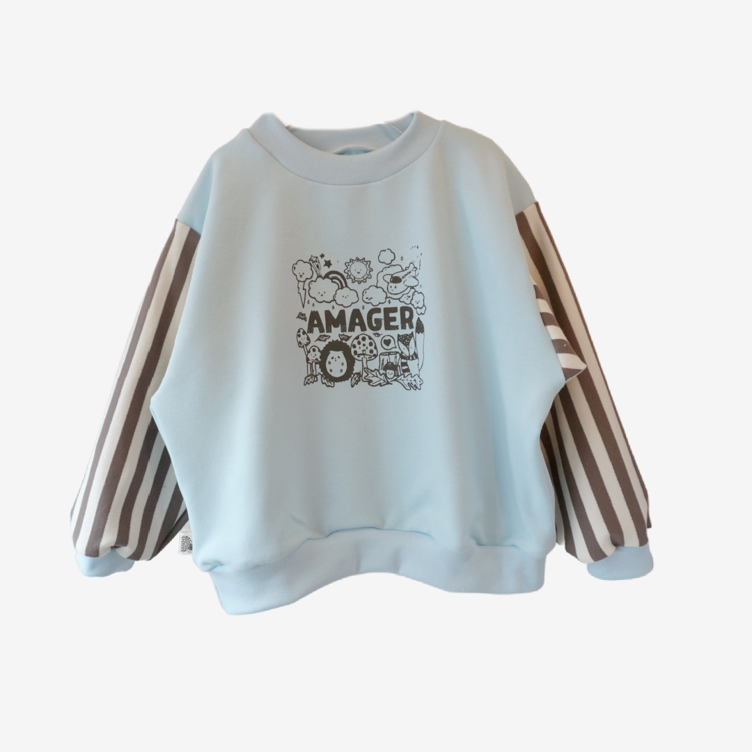 Gavin - Amager sweatshirt - lyseblå