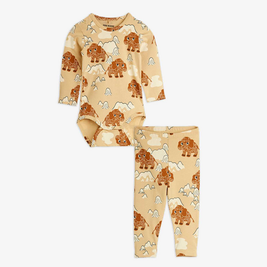 Mini Rodini - Mammoth aop baby set