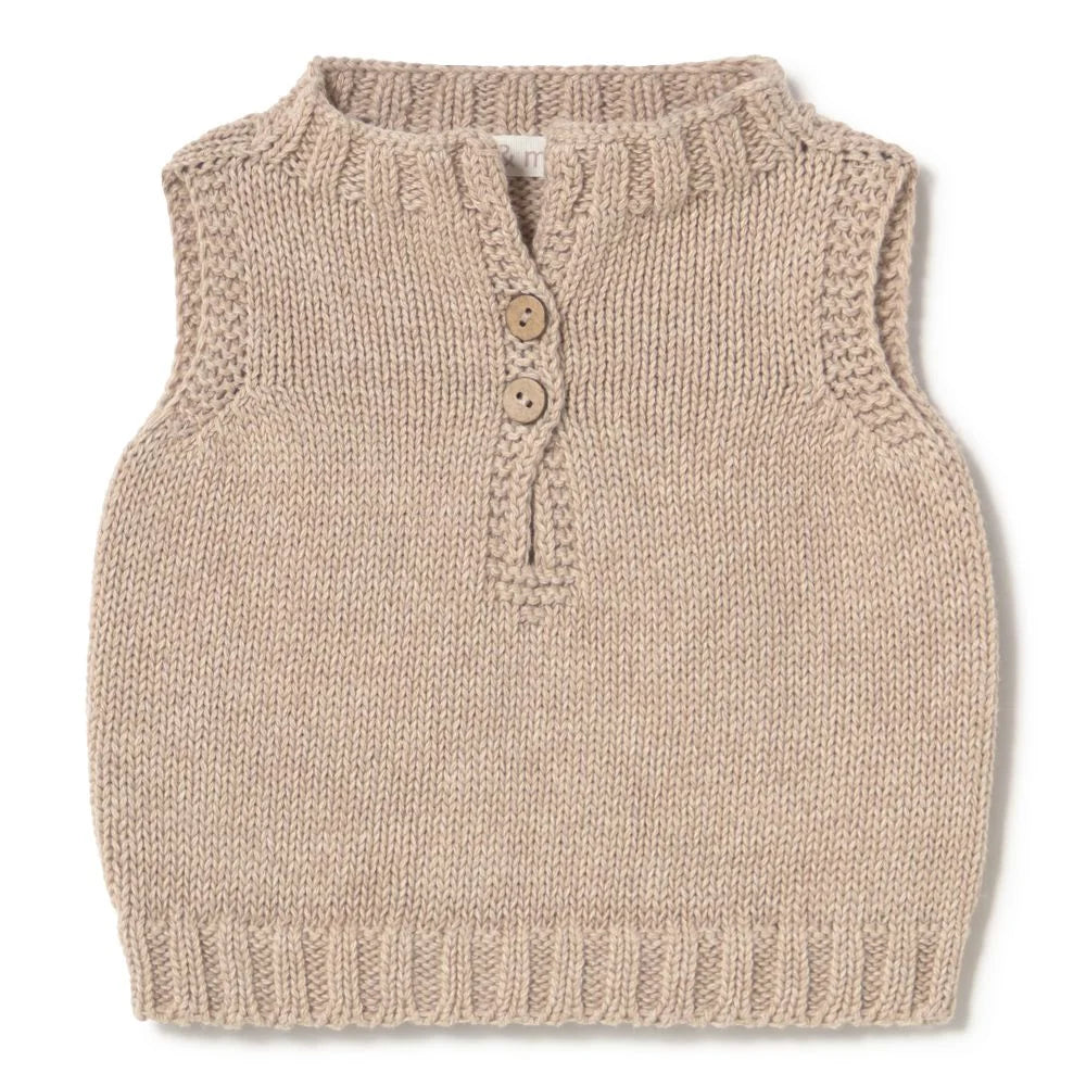 Li & me - vest - toasted