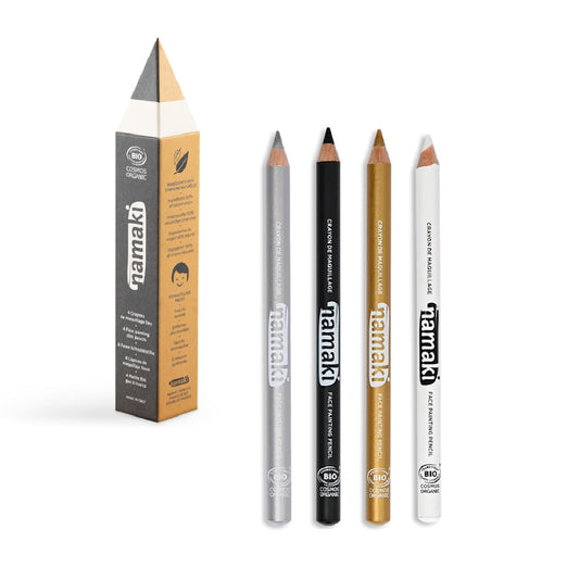 Namaki - ansigtsmaling/blyanter - guld/sølv/sort/hvid