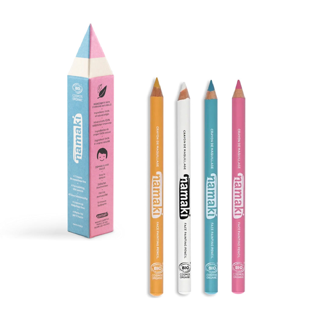Namaki - ansigtsmaling/blyanter - gul/pink/turkis/hvid