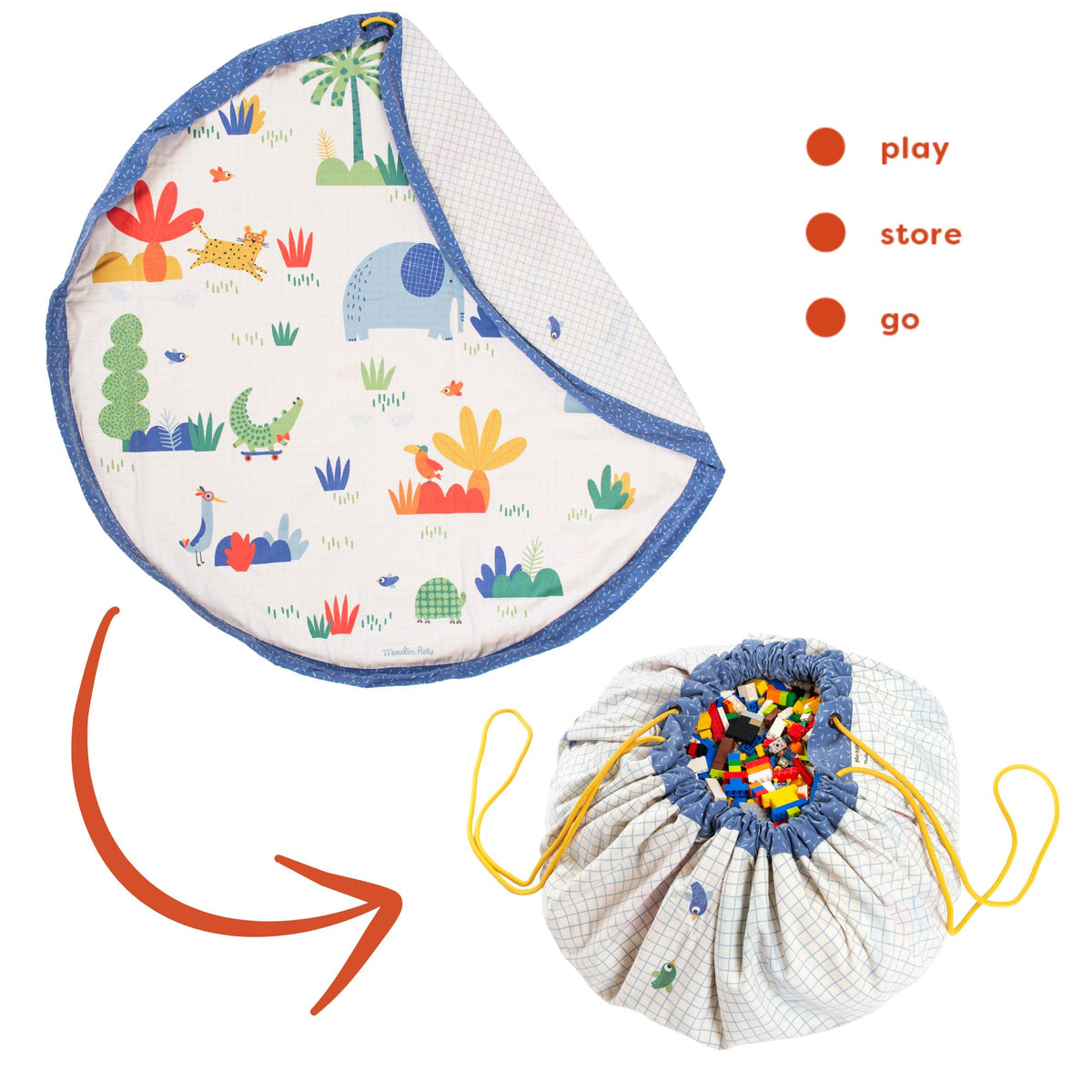 Play & go - To-i-én tæppe - Moulin roty Toupities