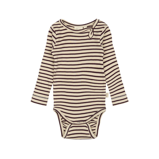 Petit Piao - body - Dark Grape/off white