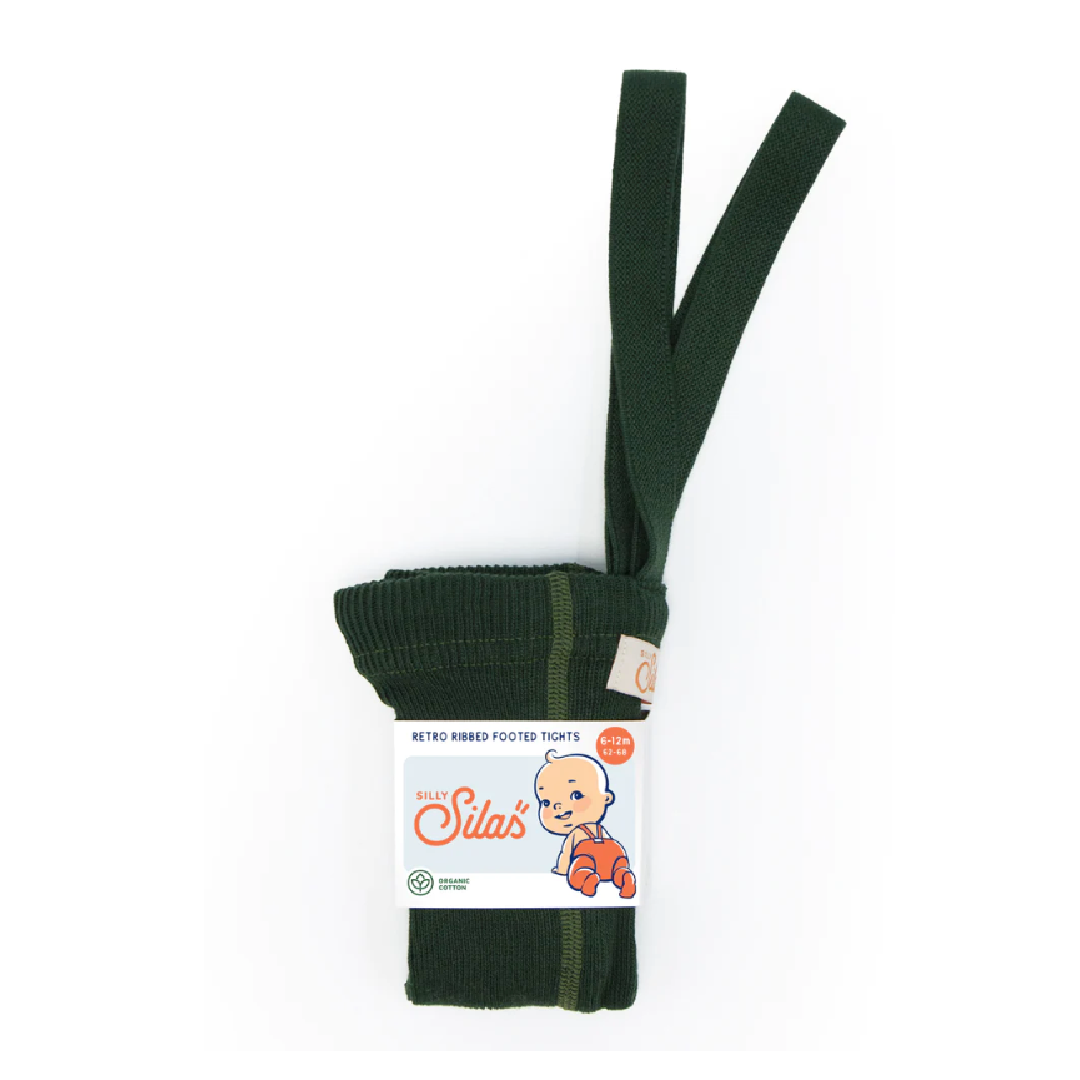Silly Silas - grøn - strømpebukser med seler