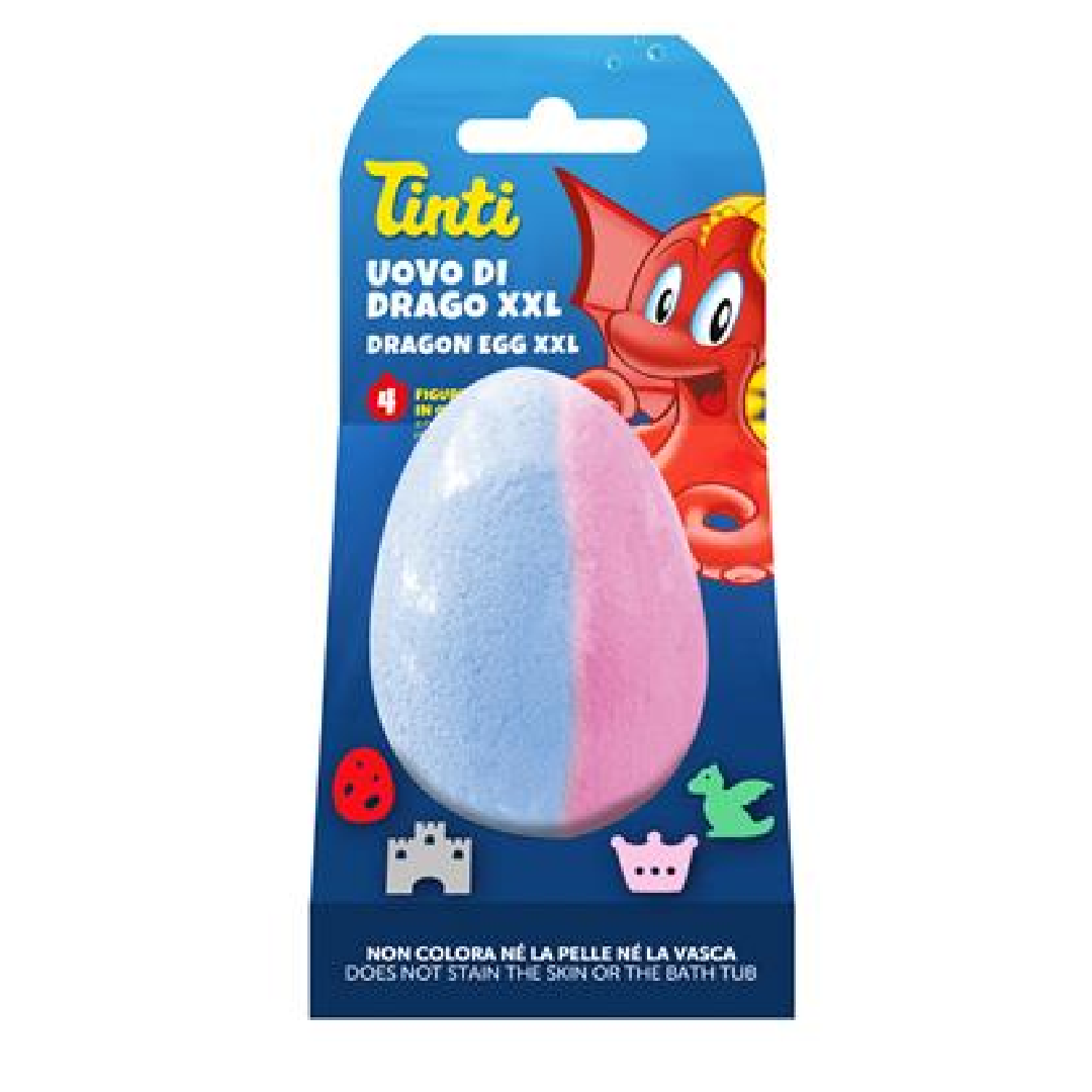 Tinti - badevandsfarver - Ekstra stort magisk drageæg 🐉🥚