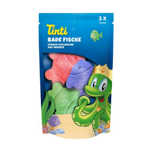 Tinti - 3 stk magiske badefisk