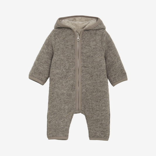Huttelihut - køredragt med foer - Camel Melange