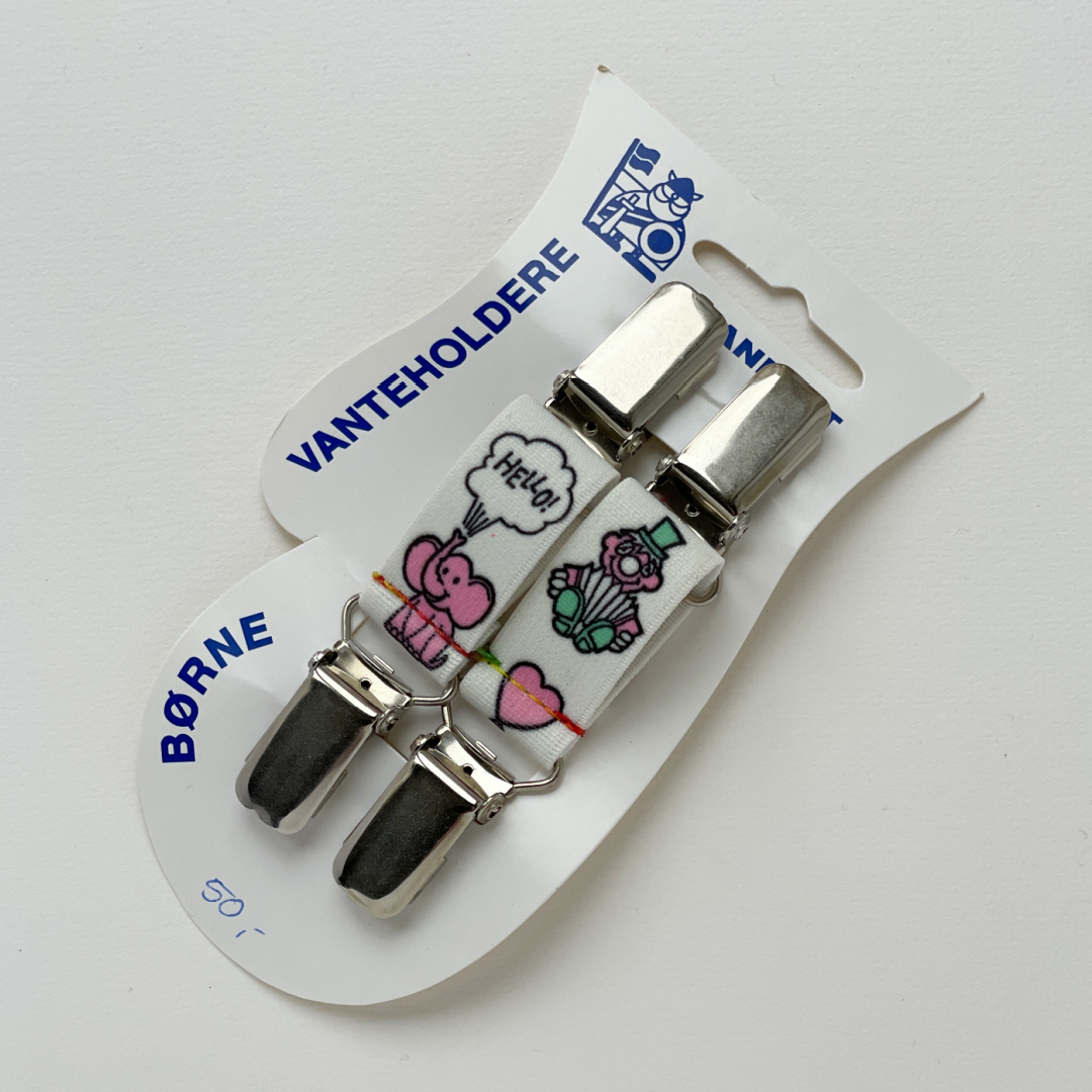 Vanteholdere - hvid med motiver