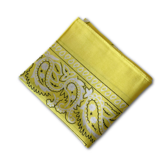 Bandana - tørklæde - gul