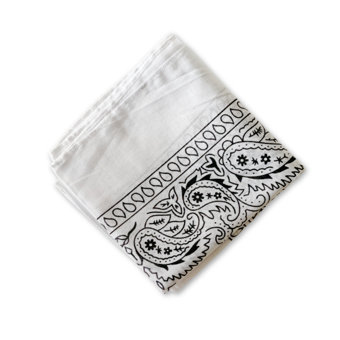 Bandana - tørklæde - hvid